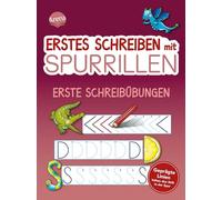 Erstes Schreiben mit Spurrillen. Erste Schreibübungen: Übungsblock zum Schreiben lernen mit geprägten Schwüngen und Buchstaben, für ein klares ... Stiftführung, für Vorschule und 1. Klasse