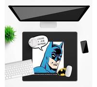 Ert Group Alfombrilla de escritorio original y oficial de DC, diseño Batman 056 Black, antideslizante, 50 x 45 cm