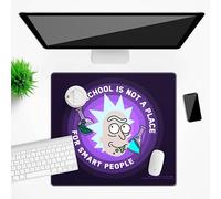Ert Group Alfombrilla de escritorio original y oficial de Rick and Morty, diseño 037 Black, antideslizante, 50 x 45 cm