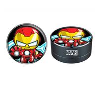 ERT GROUP Marvel Iron Man Altavoz Bluetooth, Altavoz Portátil de 3 W, Micrófono Incorporado y Radio FM, Ranura para Tarjeta Micro SD, Batería Recargable, Adecuado para Teléfonos, Tabletas y más