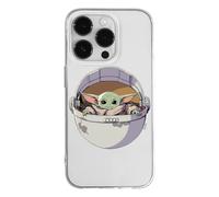 Ert Group Funda para teléfono móvil Apple iPhone 14 Pro MAX Original y con Licencia Oficial de Star Wars con diseño Baby Yoda 026, parcialmente Transparente