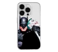Ert Group Funda para teléfono móvil Apple iPhone 14 Pro Original y con Licencia Oficial de DC con diseño Batman i Joker 001 Adaptada a la Forma del teléfono móvil, ParCialmente Transparente