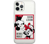 ERT GROUP Funda para teléfono móvil iPhone 12 Pro MAX Original y con Licencia Oficial de Disney con diseño Mickey & Minnie 019 Adaptada a la Forma del teléfono móvil, parcialmente Transparente