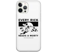 ERT GROUP Funda para teléfono móvil iPhone 12 Pro MAX Original y con Licencia Oficial de Rick and Morty con diseño Rick & Morty 045, Funda Hecha de TPU