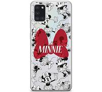 Ert Group Funda para teléfono móvil Samsung A21s Original y con Licencia Oficial de Disney con diseño Minnie 048 Perfectamente Adaptada a la Forma del teléfono móvil, parcialmente Transparente