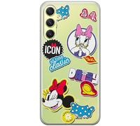 ERT GROUP Funda para teléfono móvil Samsung A34 5G Original y con Licencia Oficial de Disney con diseño Minnie 067 Adaptada a la Forma del teléfono móvil, parcialmente Transparente