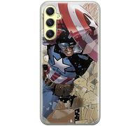 ERT GROUP Funda para teléfono móvil Samsung A34 5G Original y con Licencia Oficial de Marvel con diseño Capitan America 021 Adaptada a la Forma del teléfono móvil, Funda Hecha de TPU