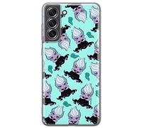 Ert Group Funda para teléfono móvil Samsung S21 FE Original y con Licencia Oficial de Disney con diseño Ursula 005 Perfectamente Adaptada a la Forma del teléfono móvil, Funda Hecha de TPU