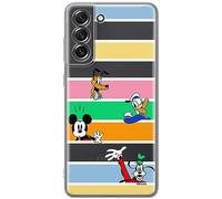 ERT GROUP Funda para teléfono móvil Samsung S21 FE Original y con Licencia Oficial de Disney con diseño Disney Friends 017 Adaptada a la Forma del teléfono móvil, parcialmente Transparente