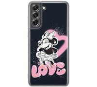 ERT GROUP Funda para teléfono móvil Samsung S21 FE Original y con Licencia Oficial de Disney con diseño Minnie 079 Perfectamente Adaptada a la Forma del teléfono móvil, Funda Hecha de TPU