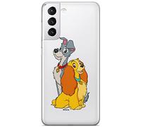 Ert Group Funda para teléfono móvil Samsung S21 Plus Original y con Licencia Oficial de Disney con diseño Lady and The Tramp 003, parcialmente Transparente