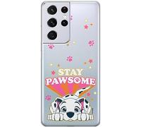 ERT GROUP Funda para teléfono móvil Samsung S21 Ultra Original y con Licencia Oficial de Disney con diseño Dalmatian 007 Adaptada a la Forma del teléfono móvil, parcialmente Transparente