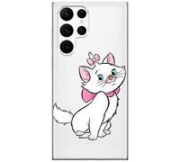 Ert Group Funda para teléfono móvil Samsung S22 Ultra Original y con Licencia Oficial de Disney con diseño Marie 007 Adaptada a la Forma del teléfono móvil, parcialmente Transparente