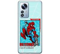 ERT GROUP Funda para teléfono móvil Xiaomi 12 Pro Original y con Licencia Oficial de Marvel con diseño Spider Man 041 Perfectamente Adaptada a la Forma del teléfono móvil, Funda Hecha de TPU