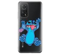 Ert Group Funda para teléfono móvil Xiaomi MI 10 Lite Original y con Licencia Oficial de Disney con diseño Stitch 020 Adaptada a la Forma del teléfono móvil, parcialmente Transparente