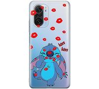 ERT GROUP Funda para teléfono móvil Xiaomi MI 11i/ REDMI K40/K40 Pro/Poco F3/ F3 Pro Original y con Licencia Oficial de Disney con diseño Stitch 017, parcialmente Transparente