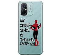 ERT GROUP Funda para teléfono móvil Xiaomi REDMI 12C/ REDMI 11A Original y con Licencia Oficial de Marvel con diseño Spider Man 024, parcialmente Transparente