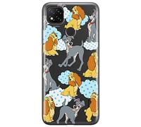 Ert Group Funda para teléfono móvil Xiaomi REDMI 9C Original y con Licencia Oficial de Disney con diseño Lady and The Tramp 004, parcialmente Transparente