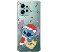 ERT GROUP Funda para teléfono móvil Xiaomi REDMI Note 12 4G Original y con Licencia Oficial de Disney con diseño Stitch 010 Adaptada a la Forma del teléfono móvil, parcialmente Transparente