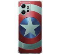 ERT GROUP Funda para teléfono móvil Xiaomi REDMI Note 12 4G Original y con Licencia Oficial de Marvel con diseño Capitan America 025, parcialmente Transparente