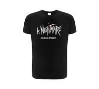 ERT GROUP Original y con Licencia Oficial de Horror Negro Camiseta de Hombre, patrón Nightmare of ELM Street 008, Sobreimpresión de una Cara, Talla XL