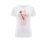 ERT GROUP Original y con Licencia Oficial de Looney Tunes Blanco Camiseta de Mujer, patrón Space Jam 028, Sobreimpresión de una Cara, Talla L