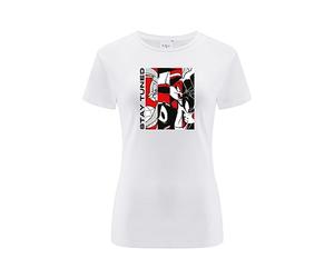 ERT GROUP Original y con Licencia Oficial de Looney Tunes Blanco Camiseta de Mujer, patrón Space Jam 018, Sobreimpresión de una Cara, Talla S