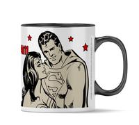 ERT GROUP Original y oficial con licencia de DC Taza de cerámica, patrón Liga de la Justicia 006, taza de café y té, taza de 330 ml