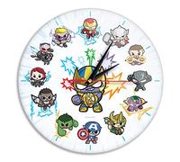 Ert Group Reloj de Pared Brillante Original y con Licencia Oficial de Marvel, Motivo Avengers 006, silencioso, diseño Exclusivo, manecillas de Metal pintadas, 30,5 cm (12")