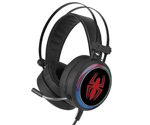 ERT GROUP Spiderman - Auriculares para Juegos con micrófono, Auriculares con Diadema Ajustable, Auriculares USB de 2,2 m, con diseño de Marvel