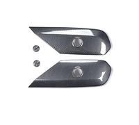 ERTYKLZX Funda de cuero for panel de asiento de coche, decoración interior, compatible con Mercedes Benz CE GLC Clase W206 X254 W214, accesorios.(Carbon Fiber)