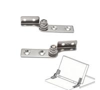 Eruceky 2 Piezas Bisagras de Eje de Torsión de Acero 304 Inoxidable, Amortiguador de Bisagra Abatible, de 0,8 N.M, para Puertas, Ventanas, Armarios