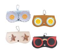 Eruceky 4 Piezas Gafas Portátil Funda, Fundas de Gafas Suave,Bolsa Organizadora de Gafas de sol, para Llevar tus Gafas Contigo Cuando Salgas