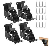 Eruceky 4 Piezas Patas de Mesa Plegables con Bisagras, Bisagras Soporte de Soporte Autobloqueo, para Mesas Plegables