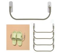 Eruceky 5 Piezas Pared Adhesivo para Colgar, Plegable Estante Zapatos de, Zapatero plegable para montaje en pared, Multifuncional Colgante Montado Impermeable Zapatero(Gris)