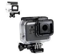 Eruceky Impermeable Carcasa Cámara de Acción, Funda Resistente al Agua Protectora for GoPro Hero 4, Funda Impermeable Carcasa Protectora, con Tornillo de Fijación y Base Protección Submarina 45 m