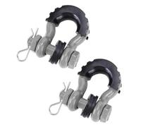 ERUEUBGRM 2 Grilletes De Anclaje con Anilla En D De 5/8" para Remolque Grillete De Proa De 28660 LB Cubierta Anilla Remolque automóvil(Gris)