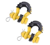 ERUEUBGRM 2 Grilletes De Anclaje con Anilla En D De 5/8" para Remolque Grillete De Proa De 28660 LB Cubierta Anilla Remolque automóvil(Amarillo)