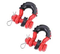 ERUEUBGRM 2 Grilletes De Anclaje con Anilla En D De 5/8" para Remolque Grillete De Proa De 28660 LB Cubierta Anilla Remolque automóvil(Rojo)