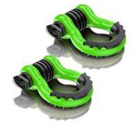 ERUEUBGRM 2 Piezas De 3/4” Tipo U De Alta Resistencia Forjado con Anilla En D Grillete con Gancho En U Cubierta Anilla Remolque automóvil(Verde)