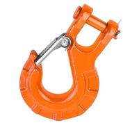 ERUEUBGRM Gancho Deslizante De Horquilla De 3/8 Pulgadas con Pestillos De Seguridad Gancho De Cabrestante para Camión Cubierta Anilla Remolque automóvil(Naranja)