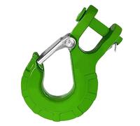 ERUEUBGRM Gancho Deslizante De Horquilla De 3/8 Pulgadas con Pestillos De Seguridad Gancho De Cabrestante para Camión Cubierta Anilla Remolque automóvil(Verde)