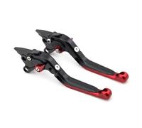 ERUEUBGRM Manetas De Embrague De Freno Extensibles Plegables Ajustables para Motocicleta para Ducati para Monster S4 S4R S2R 900 1000 Embrague Freno(Negro Rojo)