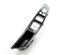 ERUEUBGRM para B&MW Serie 5 F10 F11 F18 2010-2017 520 523 525 528 530 Interior Coche Manija Puerta Conductor Delantero Panel Reposabrazos Manijas Puertas Interiores(LHD Carbon Fiber)