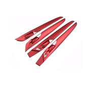 ERUEUBGRM para B&MW X1 X2 F47 F48 2016-2021 4 Psc Cubierta De Panel De Puerta Interior De Coche Manijas Puertas Interiores(Rojo Mate)