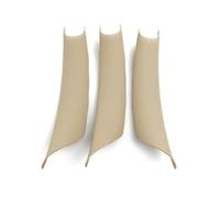 ERUEUBGRM para B&MW X5 X6 F15 F16 E70 E71 2007-2013 Tirador De La Cubierta del Panel De La Puerta Interior del Coche Manijas Puertas Interiores(LHD Beige,For F15 F16)