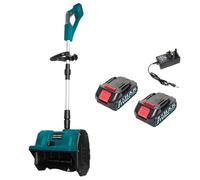 ERUGWHNK Soplador de Nieve eléctrico, Pala inalámbrica sin escobillas, Ancho de Limpieza de 32 cm, Ajuste en 3 direcciones, Incluye 2 baterías y 1 Cargador, Ideal para el Mantenimiento de p