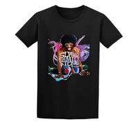 ERVBfddaz Men's Sly and The Family Stone Higher Regular Fit T Shirt Black L