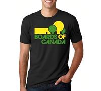 ERVBfddaz Printed Men T Shirt Cotton O-Neck Tshirts Boards of Canada Logo Short-Sleeve Men T-Shirt Black XL