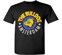 ERVBfddaz The Bulldog Asterda Coffee Shop T-Shirt Graphic Black XXL